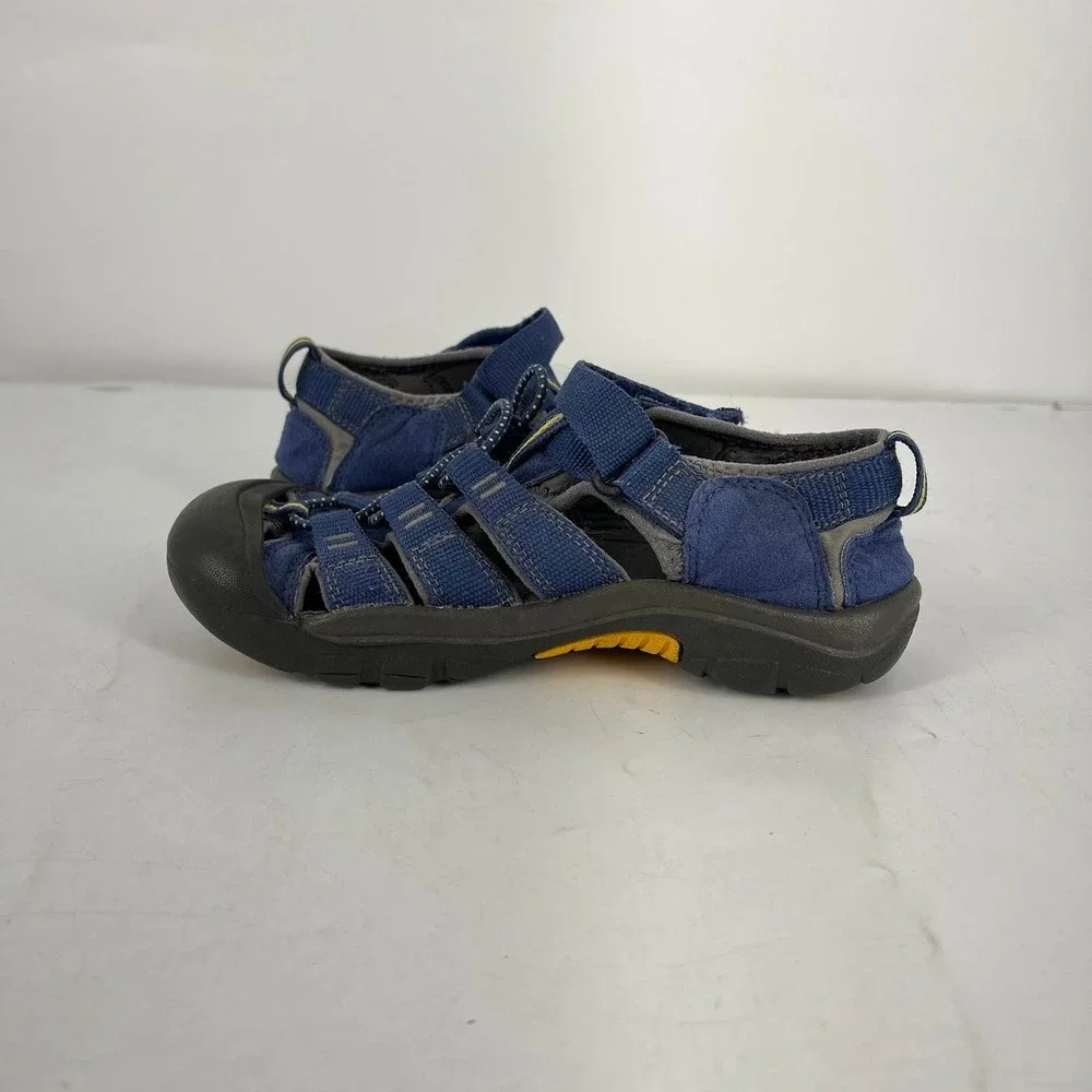 Keen Newport‎ H2 Kids Blue Yellow Waterproof Sport Sandals Size 2 US 34 EU